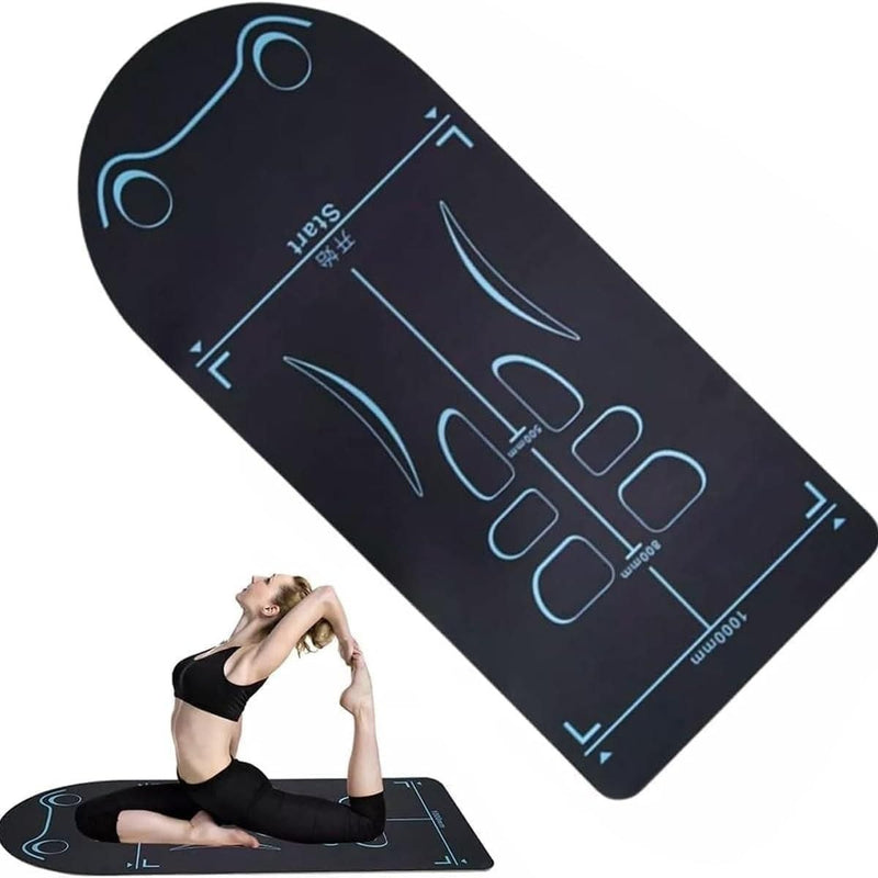 Non-Slip Yoga Mat with Asana Guide Lines (Pack of 1)
